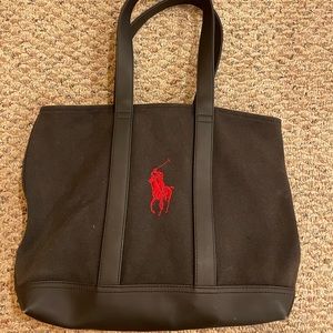 Black Ralph Lauren Canvas Tote